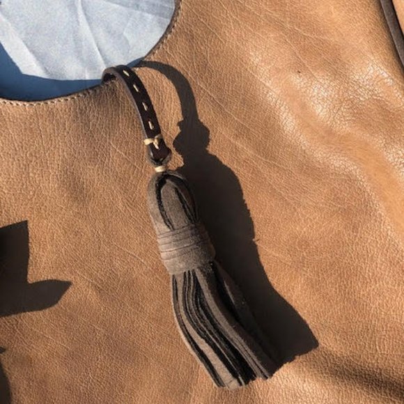 Frye Farrah Fringe Tote - Taupe (grey) - Picture 5 of 11